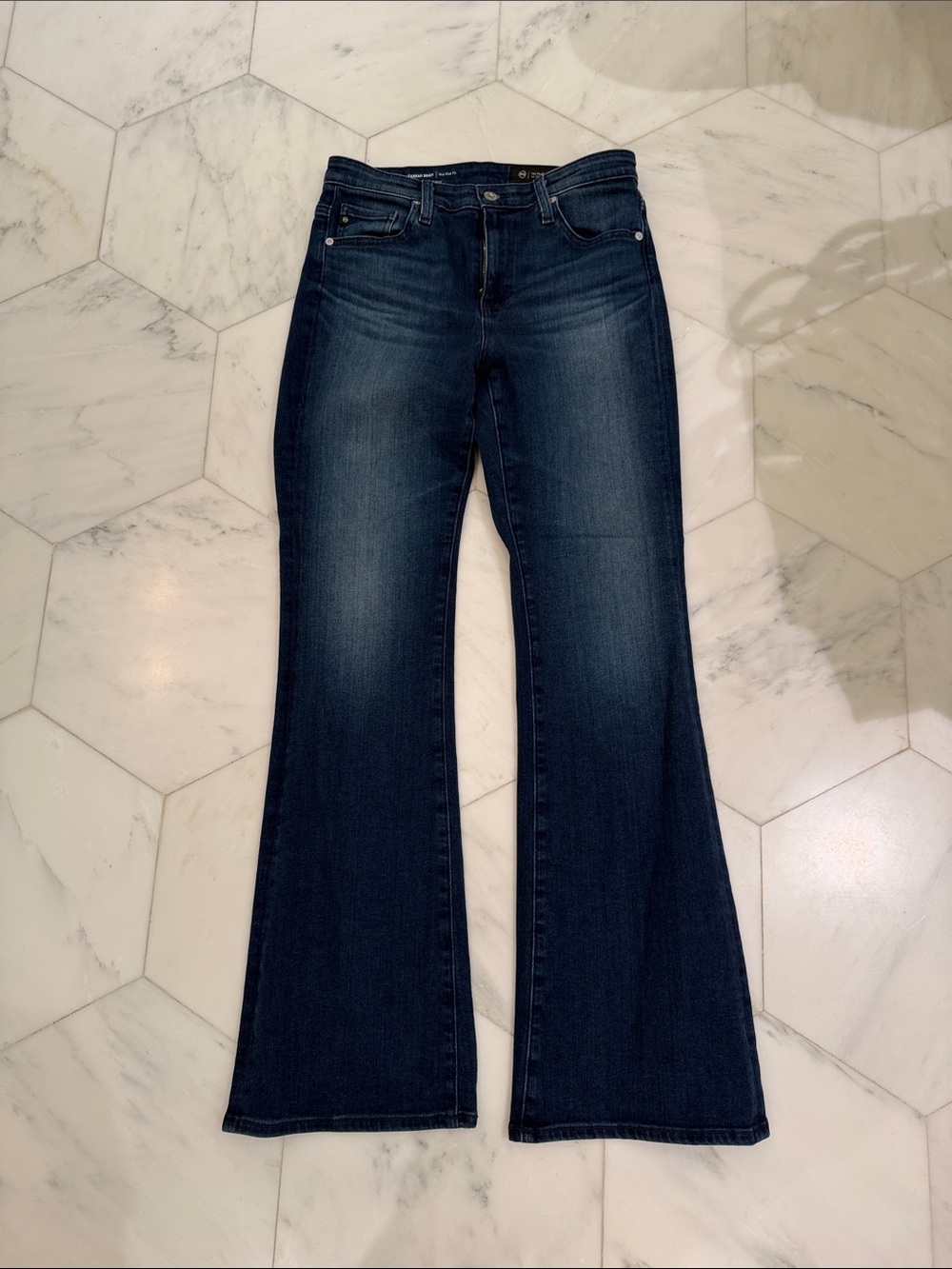 Ag Adriano Goldschmied Dark Blue Flare Jeans